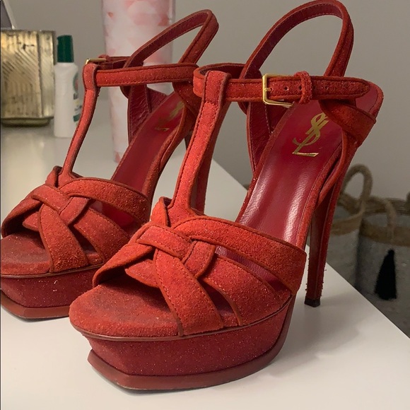 YSL Tribute 105 Quartz Red Glitter ❤ - Picture 3 of 5